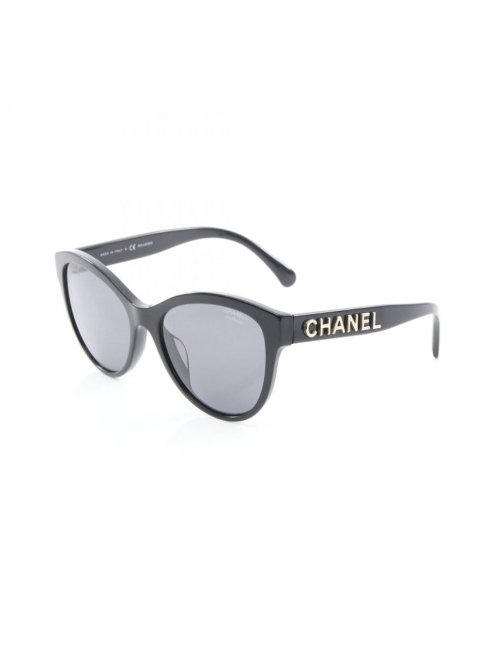 Chanel Sunglasses Logo Black Eyewear - Picture 2 of 6